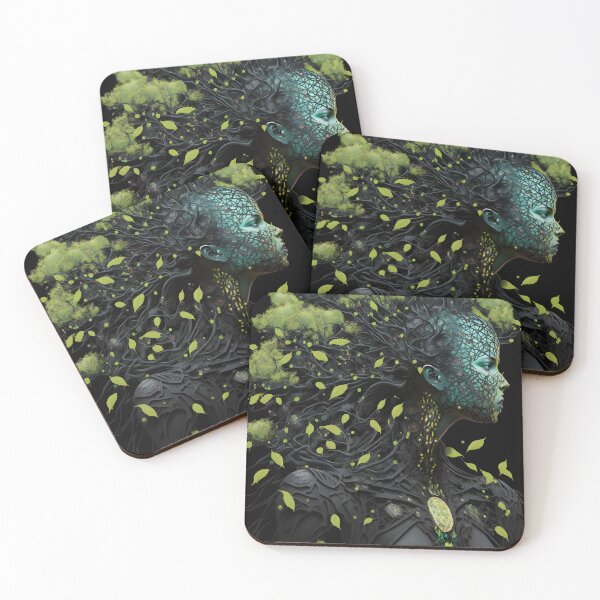 Item preview, Mystical Being of Nature - Fantastic Art that Unites Humanoid Being with Arboreal Elements designed and sold by Hipatye26.