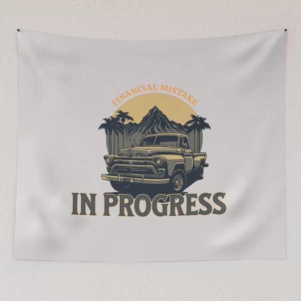Item preview, Pickup Truck Financial Mistake in Progress Car Lovers designed and sold by stylboutique.
