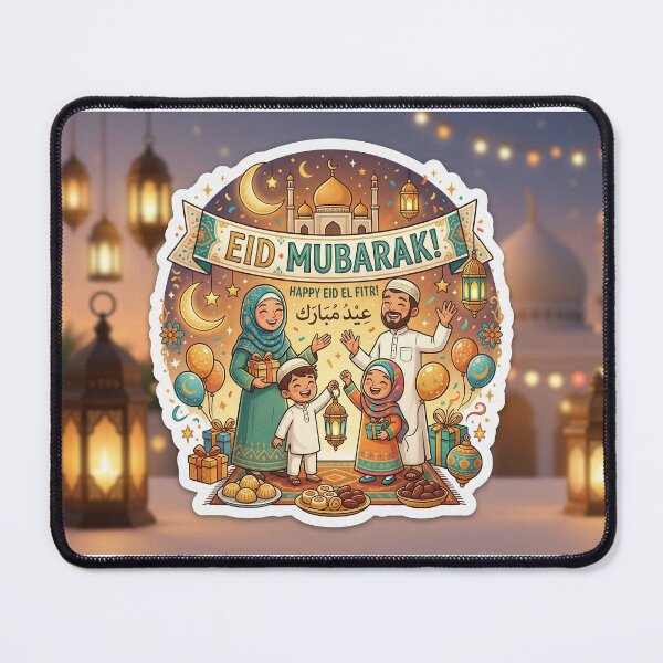 Item preview, happy Eid Sticker designed and sold by raza6777.