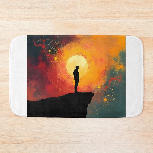 Item preview, Emotional Silhouette at Sunset Cliff designed and sold by designscreators.