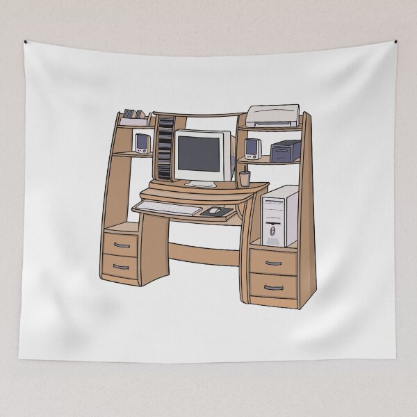 Item preview, Retro Computer Desk Setup 90s 2000s Nostalgic designed and sold by shopdiego.