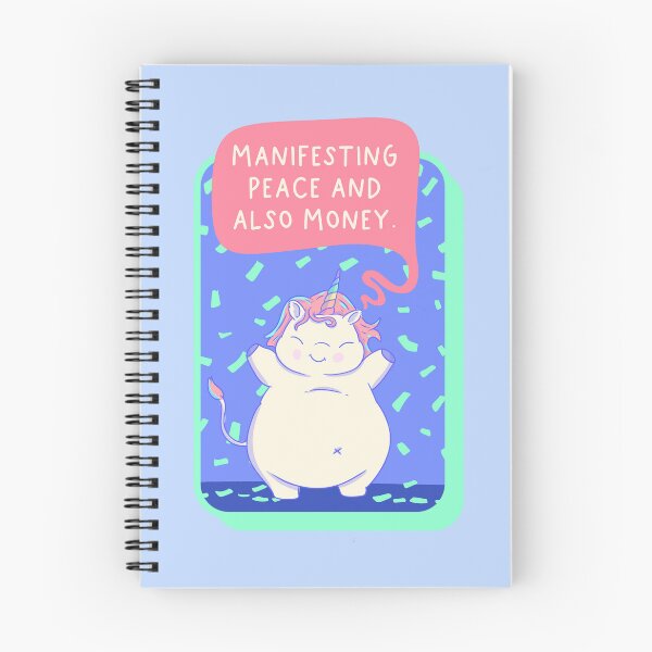 Item preview, Unicorn Manifesting Peace and Also Money designed and sold by Jess.a.creates.