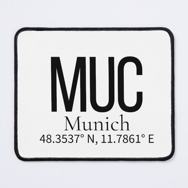 Item preview, MUC Munich Germany Airport Code Minimalist Travel Sticker - Coordinates Art designed and sold by Sparkledust Creations.