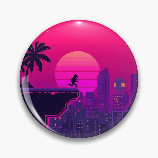 Item preview, 16-Bit Vaporwave Platformer: Neon City Run at Synthwave Sunset designed and sold by ThePixelArchive.