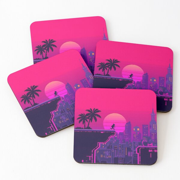 Item preview, 16-Bit Vaporwave Platformer: Neon City Run at Synthwave Sunset designed and sold by ThePixelArchive.