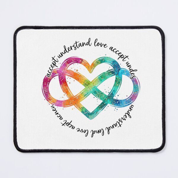 Item preview, Watercolor Infinity Heart Neurodiversity Pride designed and sold by Hikmoi.
