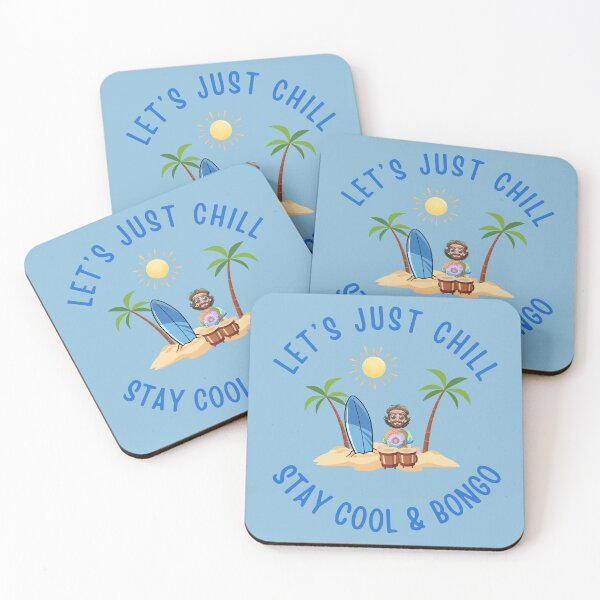 Item preview, Retro Tropical Bongo Player Surf Island - Stay Cool and Chill Graphic designed and sold by Rhythm Thru Art .