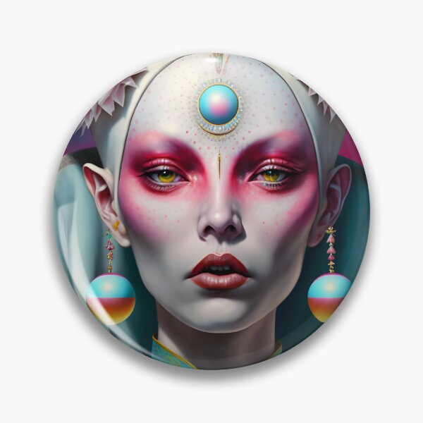 Item preview, Fantastic Being of Cosmic and Baroque Style - Surrealist Art with Intergalactic Aesthetics designed and sold by Hipatye26.
