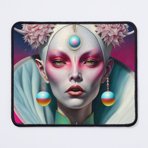 Item preview, Fantastic Being of Cosmic and Baroque Style - Surrealist Art with Intergalactic Aesthetics designed and sold by Hipatye26.