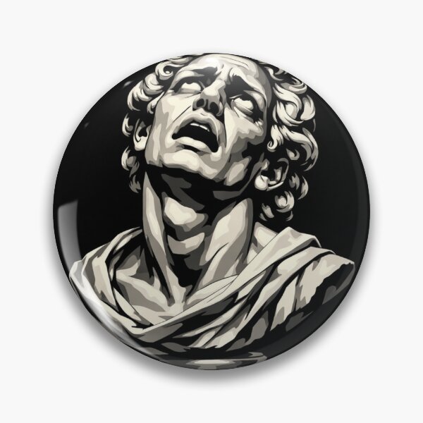 Item preview, Dramatic Sigh Roman Statue Museum Dark Academia designed and sold by Retro Mood Co.