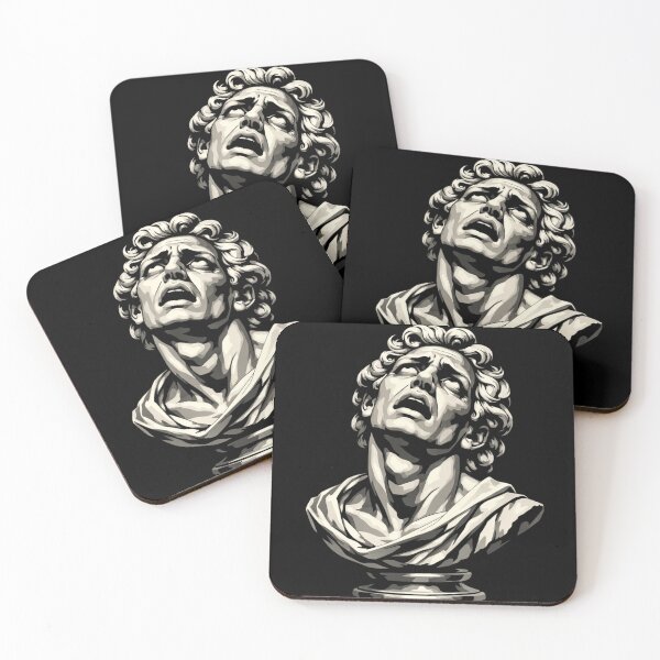 Item preview, Dramatic Sigh Roman Statue Museum Dark Academia designed and sold by Retro Mood Co.
