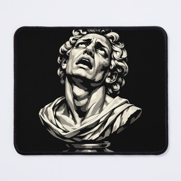 Item preview, Dramatic Sigh Roman Statue Museum Dark Academia designed and sold by Retro Mood Co.