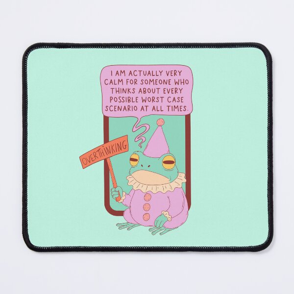 Item preview, Funny Overthinking Frog designed and sold by Jess.a.creates.