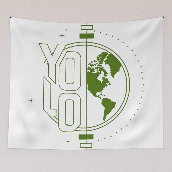 Item preview, YOLO... world compass (green) designed and sold by CHASAcreative.
