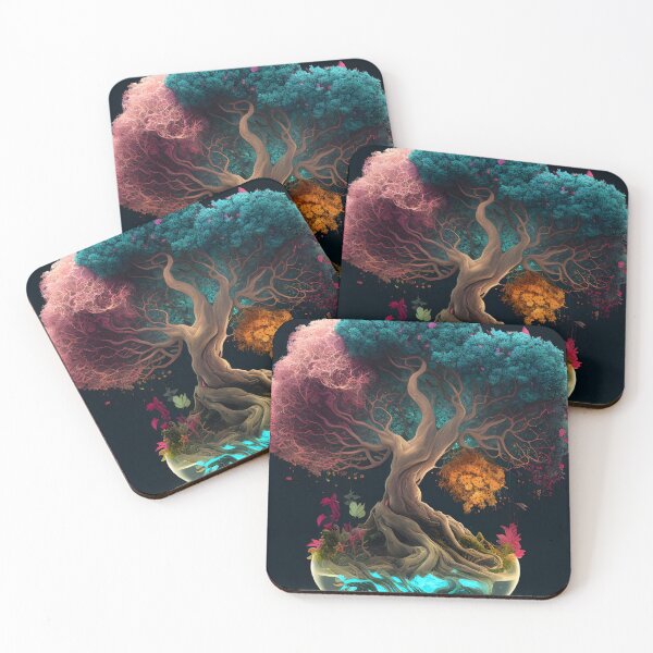 Item preview, Mythical Tree in a Transparent Sphere - Fantastic Art that Unites Nature and Magical Elements designed and sold by Hipatye26.