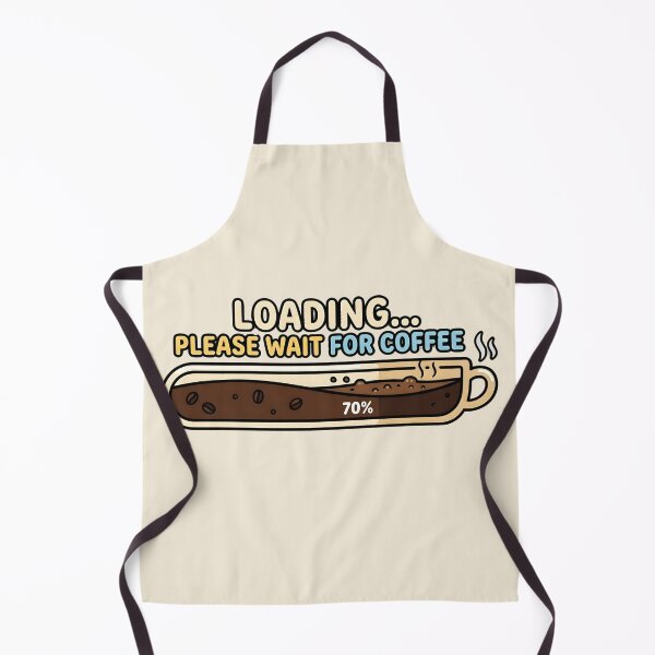 Item preview, Loading... Please Wait for Coffee - Coffee Cup Loading Bar Design designed and sold by WowDezign.