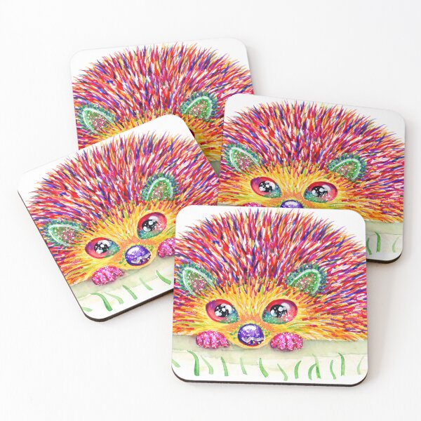 Item preview, Hedgehog Hello- A Rainbow Hedgehog Popping Up to Say Hello designed and sold by LKBMCreative.