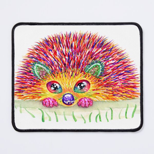 Item preview, Hedgehog Hello- A Rainbow Hedgehog Popping Up to Say Hello designed and sold by LKBMCreative.