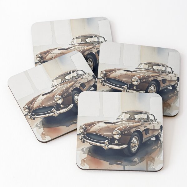 Item preview, Shelby Cobra 427 Classic Car Watercolor Art Vintage American Muscle Car Illustration designed and sold by Motorline44.