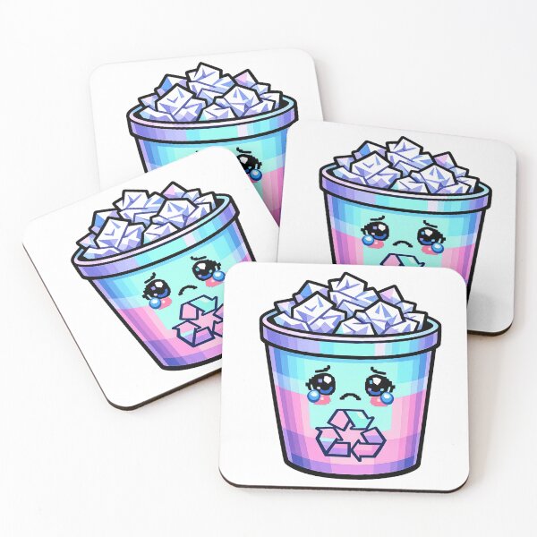 Item preview, Sad Recycle Bin Error 90s Computer Vaporwave designed and sold by Retro Mood Co.