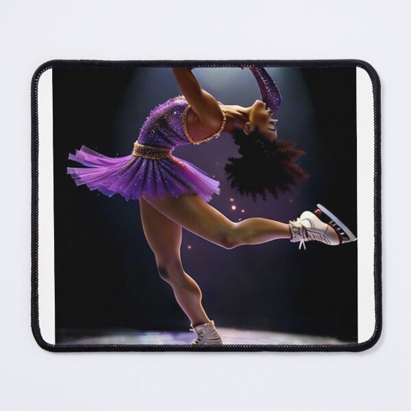 Item preview, Black Girl Figure Skater – Afrofuturist Layback Spin designed and sold by Lucienne Reimagined.