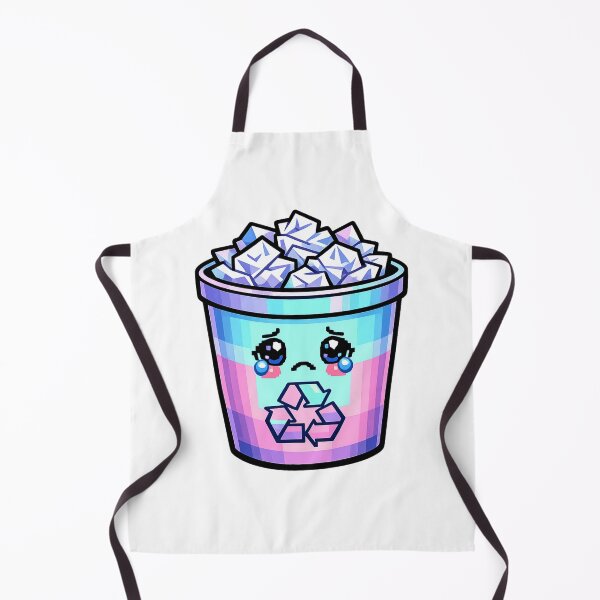 Item preview, Sad Recycle Bin Error 90s Computer Vaporwave designed and sold by Retro Mood Co.