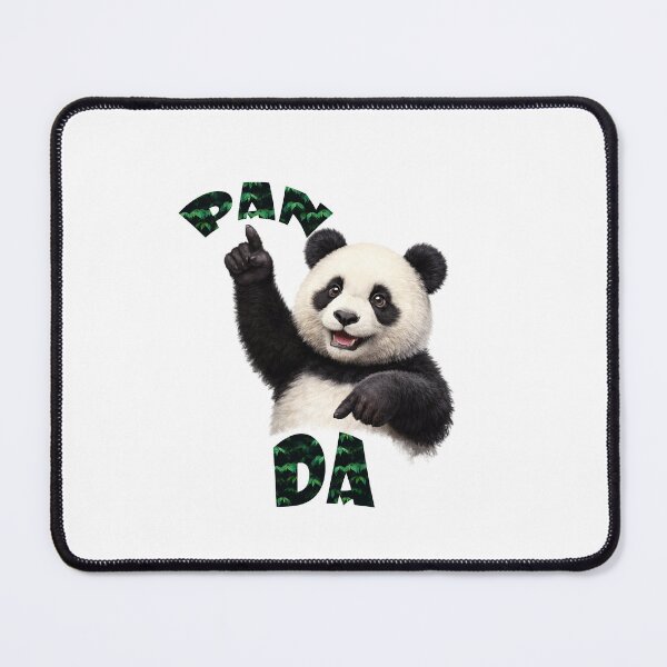 Item preview, Funny Panda Pointing – PAN DA Typography Design designed and sold by Krisekk.