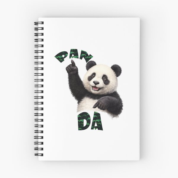 Item preview, Funny Panda Pointing – PAN DA Typography Design designed and sold by Krisekk.