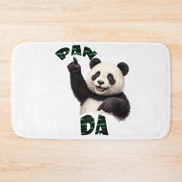 Item preview, Funny Panda Pointing – PAN DA Typography Design designed and sold by Krisekk.
