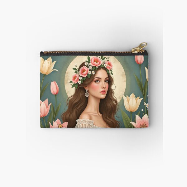 Item preview, Floral Crown Garden Muse Portrait designed and sold by Dream Bloom Gallery.