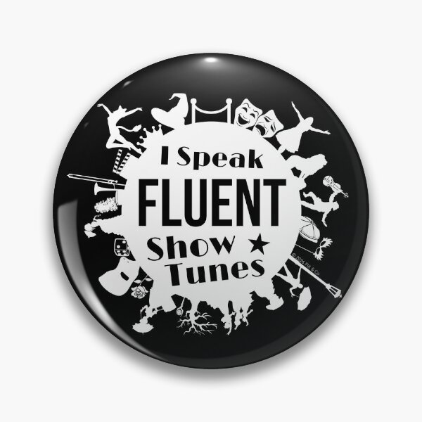 Item preview, I Speak Fluent Showtunes Reimagined - White/Black designed and sold by Flit & Co..