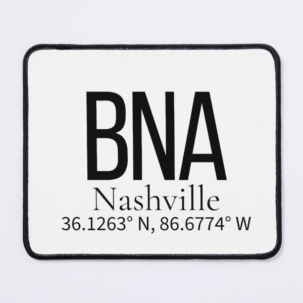 Item preview, BNA Nashville USA Airport Code Minimalist Travel Sticker - Coordinates Art designed and sold by Sparkledust Creations.