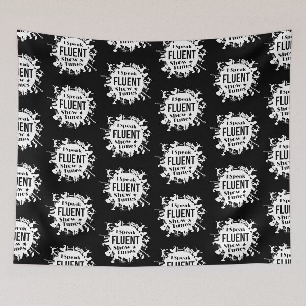 Item preview, I Speak Fluent Showtunes Reimagined - White/Black designed and sold by Flit & Co..