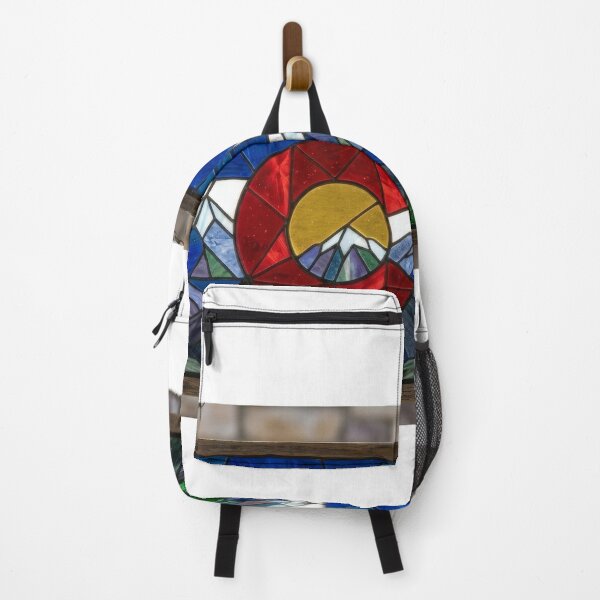 Item preview, Colorado Flag Stained Glass Mountain Art designed and sold by Meteor Destroyer.