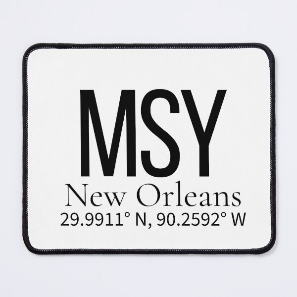 Item preview, MSY New Orleans USA Airport Code Minimalist Travel Sticker - Coordinates Art designed and sold by Sparkledust Creations.