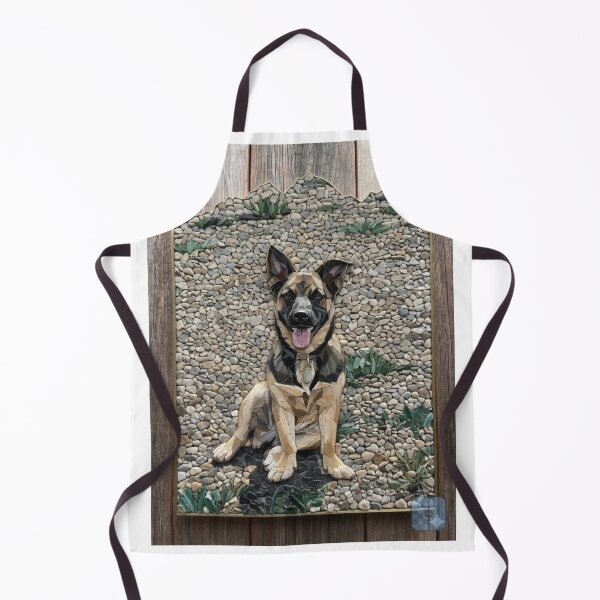 Item preview, Geometric German Shepherd Mosaic Art designed and sold by Meteor Destroyer.