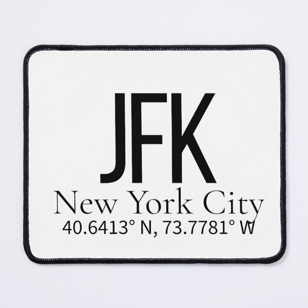 Item preview, JFK New York City USA Airport Code Minimalist Travel Sticker - Coordinates Art designed and sold by Sparkledust Creations.