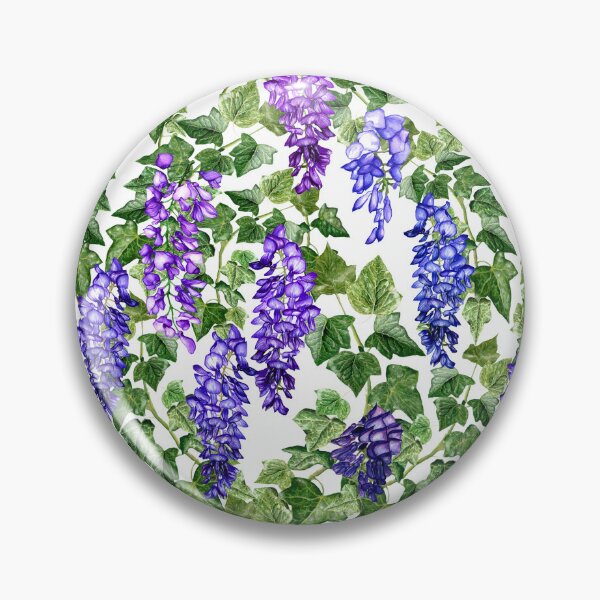 Item preview, Romantic Wisteria and Ivy pattern designed and sold by NPrintsDesign.
