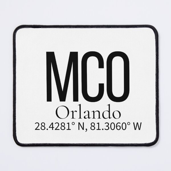 Item preview, MCO Orlando USA Airport Code Minimalist Travel Sticker - Coordinates Art designed and sold by Sparkledust Creations.