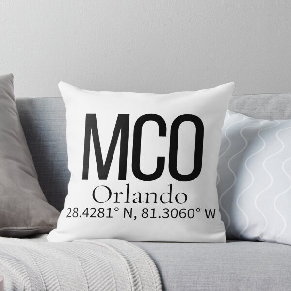 Item preview, MCO Orlando USA Airport Code Minimalist Travel Sticker - Coordinates Art designed and sold by Sparkledust Creations.