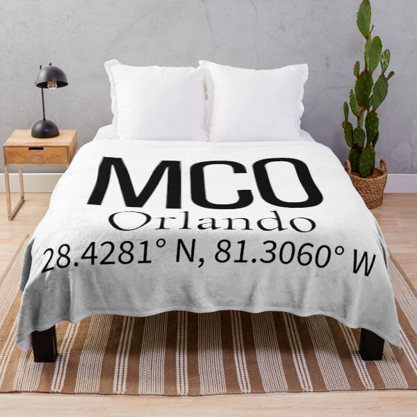 Item preview, MCO Orlando USA Airport Code Minimalist Travel Sticker - Coordinates Art designed and sold by Sparkledust Creations.