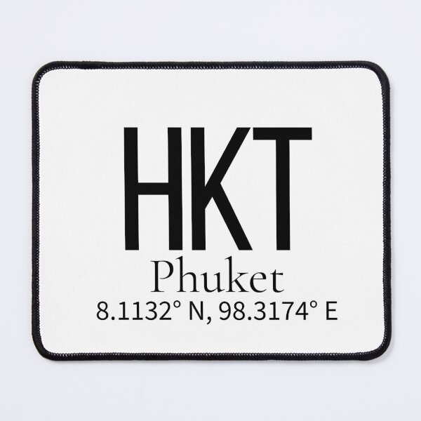 Item preview, HKT Phuket Thailand Airport Code Minimalist Travel Sticker - Coordinates Art designed and sold by Sparkledust Creations.