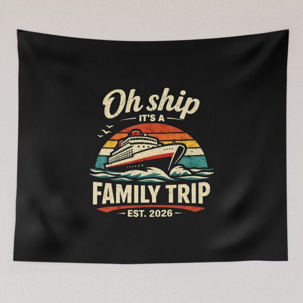 Item preview, Oh Ship It's a Family Trip 2026 designed and sold by DemureArtsy.