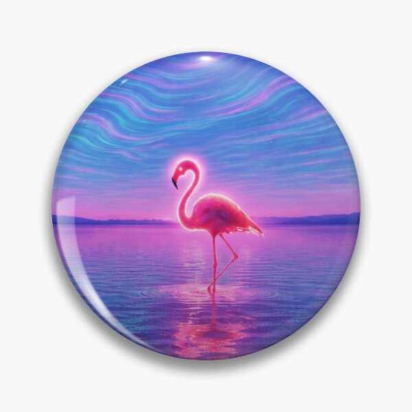 Item preview, Retro Neon Flamingo designed and sold by PurrfectWhisper.
