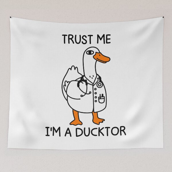 Item preview, Trust Me I'm a Ducktor Funny Duck Doctor designed and sold by gunaone-design.