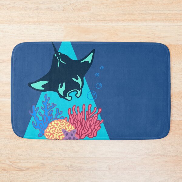 Item preview, Manta Ray with Coral Reef designed and sold by Free-Spirit-Meg.