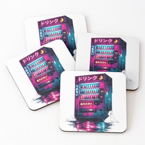 Item preview, Neon Tokyo Alley Vending Machine Lofi Cyberpunk designed and sold by Retro Mood Co.