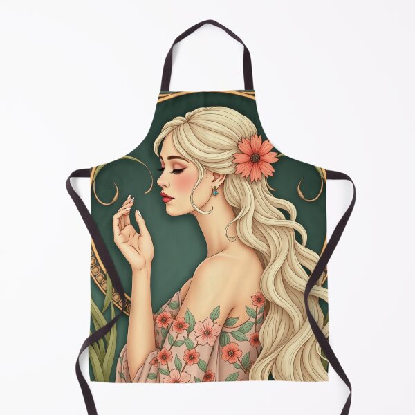 Item preview, Art Nouveau Floral Serenity Muse designed and sold by Dream Bloom Gallery.