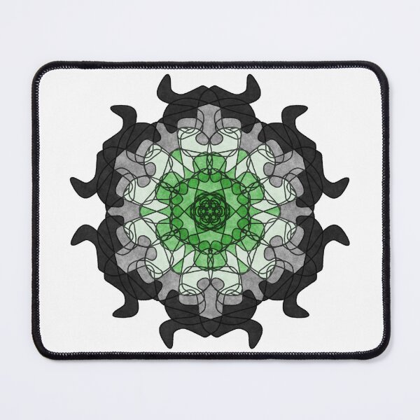 Item preview, Abstract stained glass aromantic pride designed and sold by Thistlegrove.