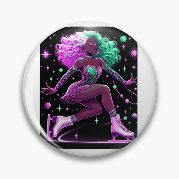 Item preview, Black Bougie Figure Skater designed and sold by Lucienne Reimagined.